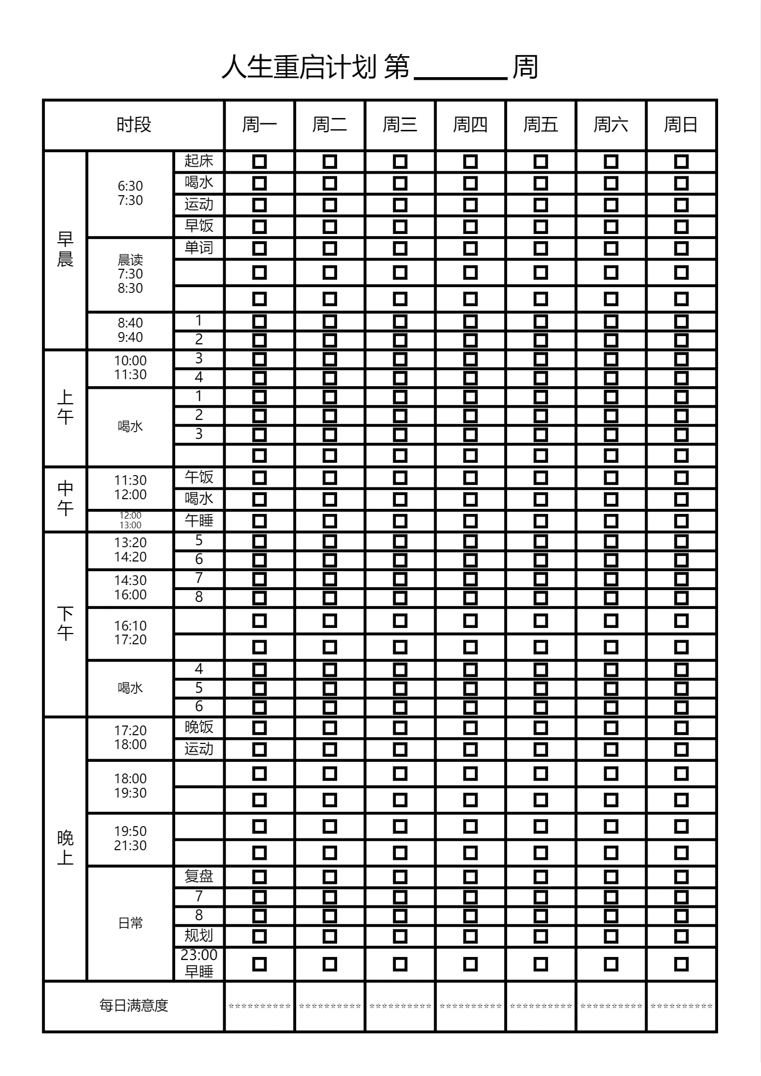 线宽加粗后，作息表的格线变粗